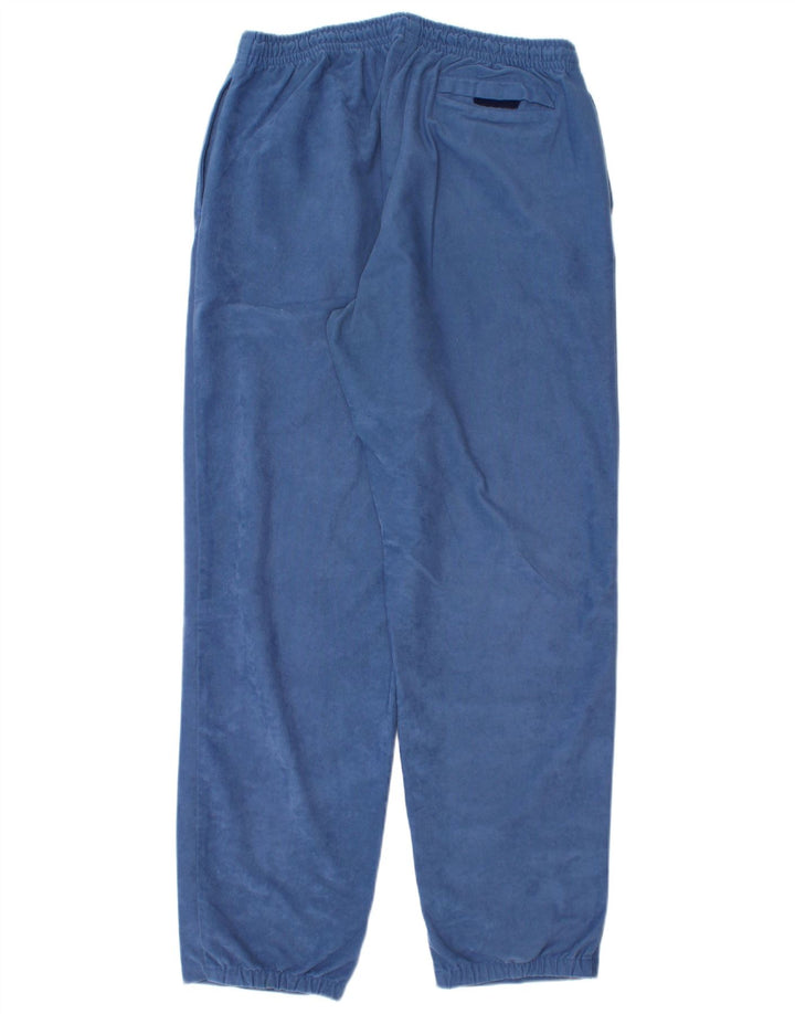 Great Escapes Mens Velour Full Tracksuit EU 52 Large Blue Colourblock