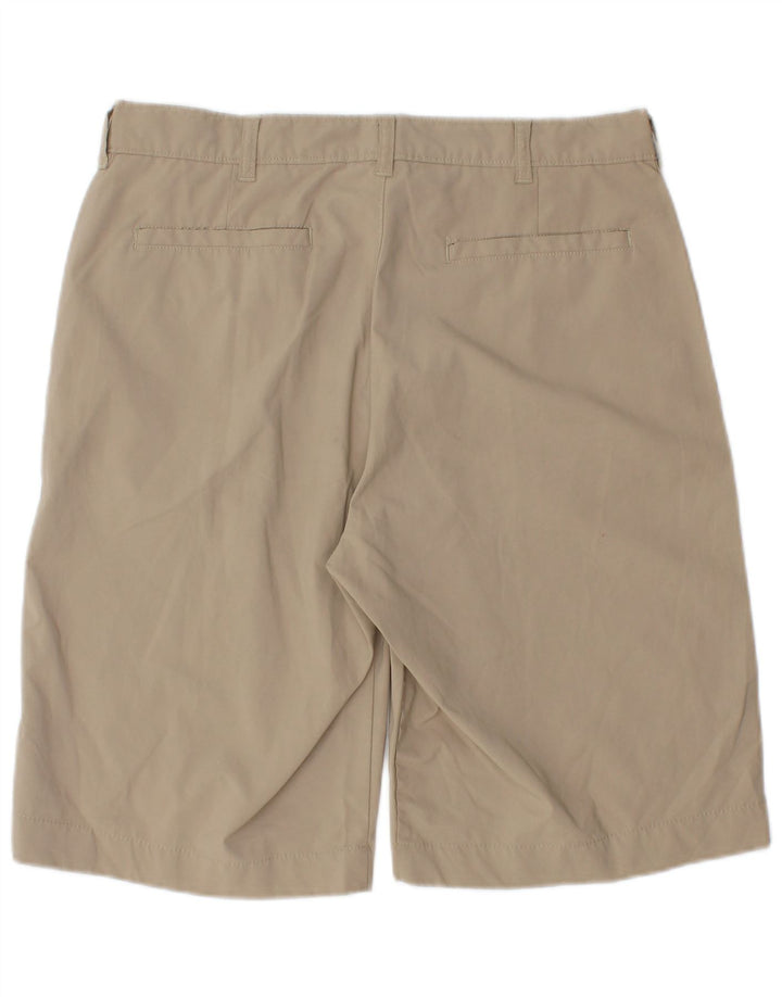 IZOD Mens Chino Shorts W32 Medium Beige Polyester