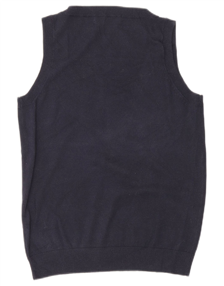 Zara Damen Weste Tank Top UK 12 Medium Schwarz