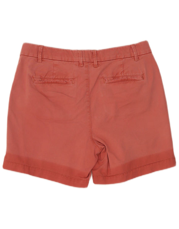 Shorts Chino Feminino Fat Face UK 10 Pequeno W30 Algodão Vermelho