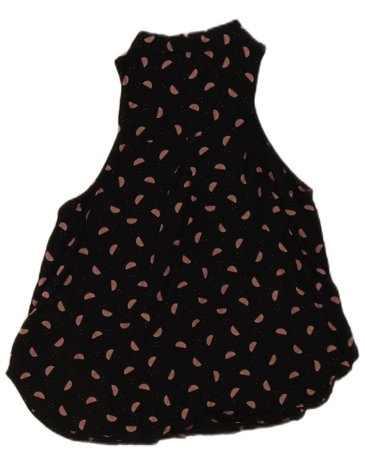 CLOCK HOUSE Camicia da donna con motivo astratto Camicetta EU 38 Media Nera