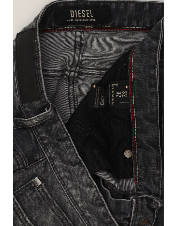 Diesel Mens Sleenker Slim Jeans W32 L32 Grey Cotton