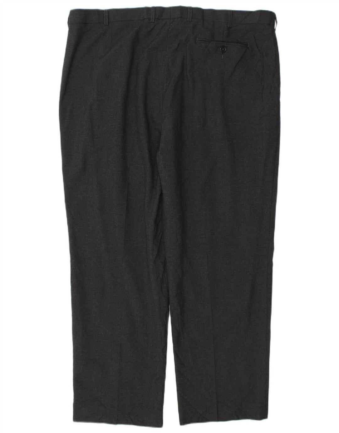 Marks & Spencer Mens Tapered Suit Trousers W42 L29 Grey Polyester