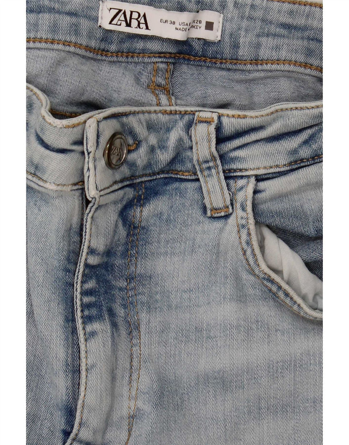 Zara Dame Flared Jeans EU 38 Small W28 L34 Blå