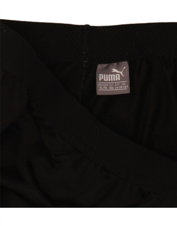 PUMA Boys Tracksuit Trousers 13-14 Years  Black