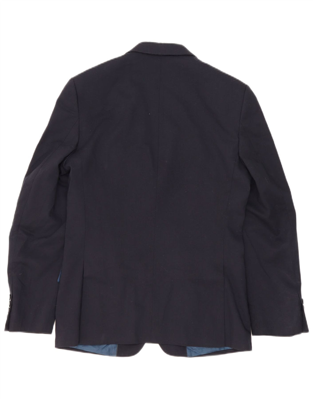 MARKS & SPENCER Giacca blazer da uomo a 2 bottoni UK 36 piccola blu navy