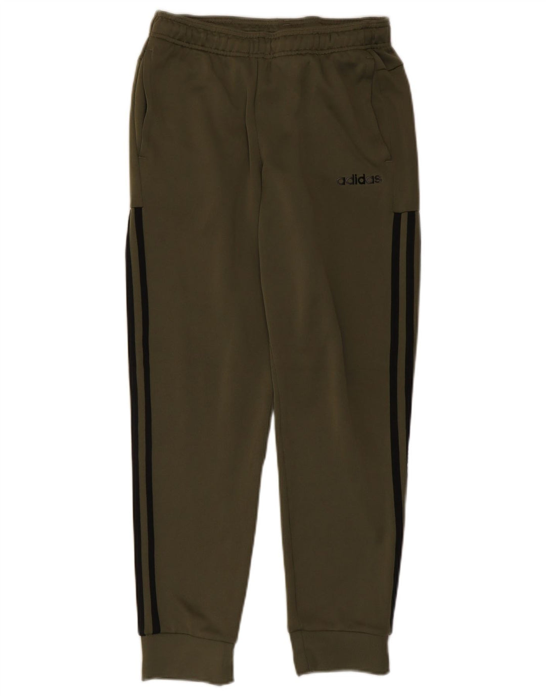 Adidas Mens Tracksuit Trousers Joggers Small Khaki Polyester