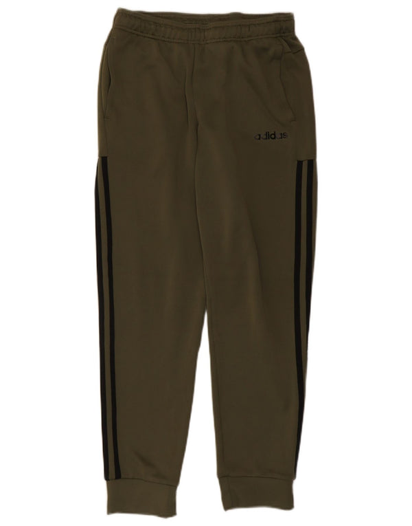 Pantaloni da tuta da uomo Adidas Joggers piccoli in poliestere kaki
