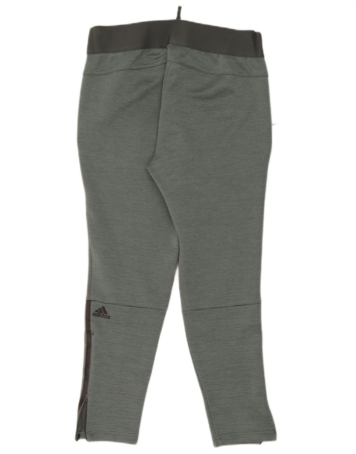 Adidas Womens Tracksuit Trousers UK 14 Large Green Polyester