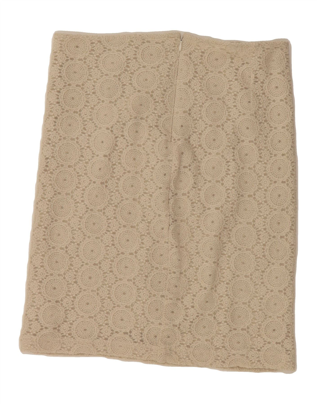 BENETTON Womens Straight Skirt IT 42 Medium W30  Beige Paisley Polyester Vintage Benetton and Second-Hand Benetton from Messina Hembry 