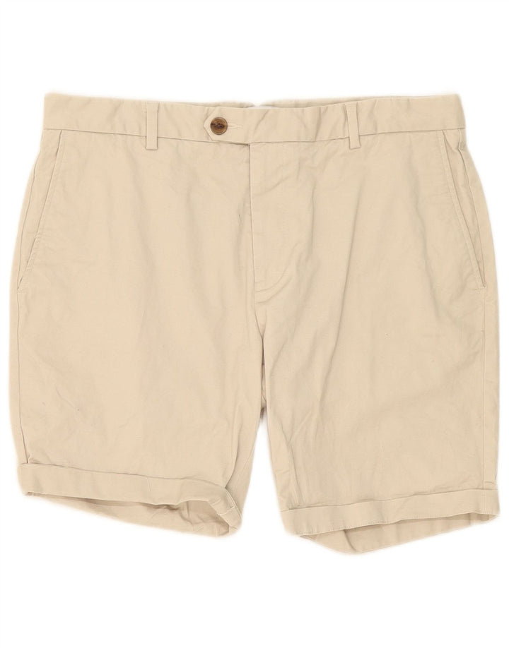 Reiss Mens Chino Shorts W36 Large Beige Cotton