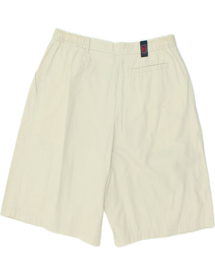 CONTE OF FLORENCE Womens High Waist Chino Shorts IT 46 Large W30 Beige | Vintage Conte of Florence | Thrift | Second-Hand Conte of Florence | Used Clothing | Messina Hembry 