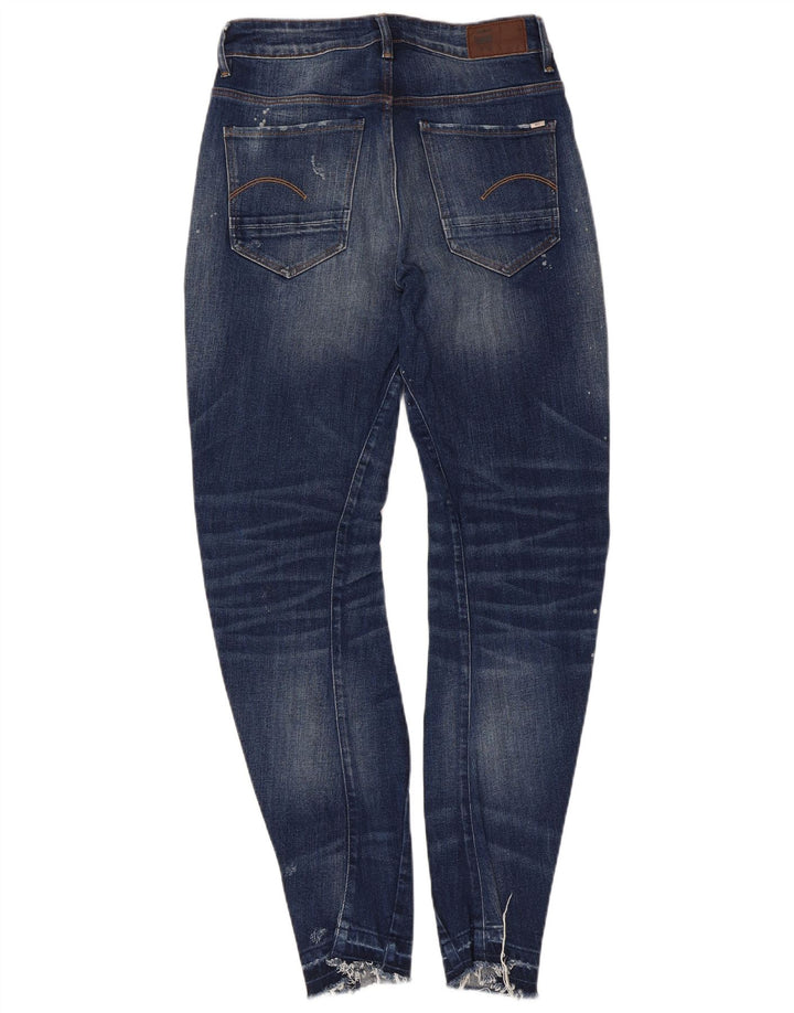 G-Star Dame Distressed Slim Jeans W24 L32 Blå Bomuld