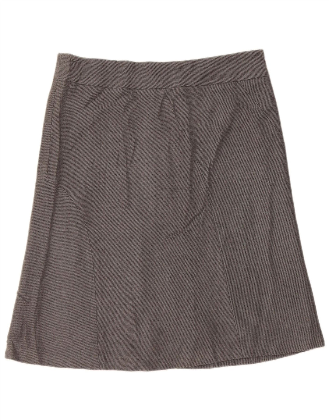 EDDIE BAUER Damen A-Linienrock US 12 Large W32 Graues Acryl