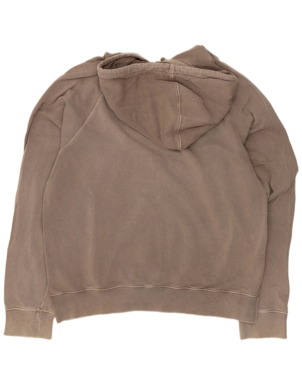 Timberland Pull à capuche graphique XL pour homme en coton marron