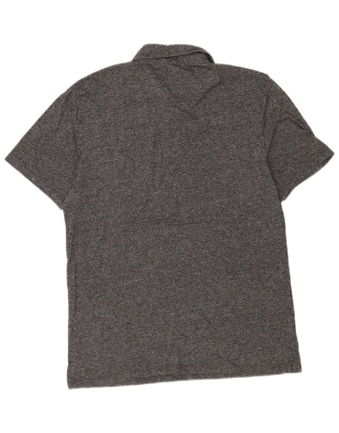 Polo da uomo Reiss in cotone screziato grigio medio