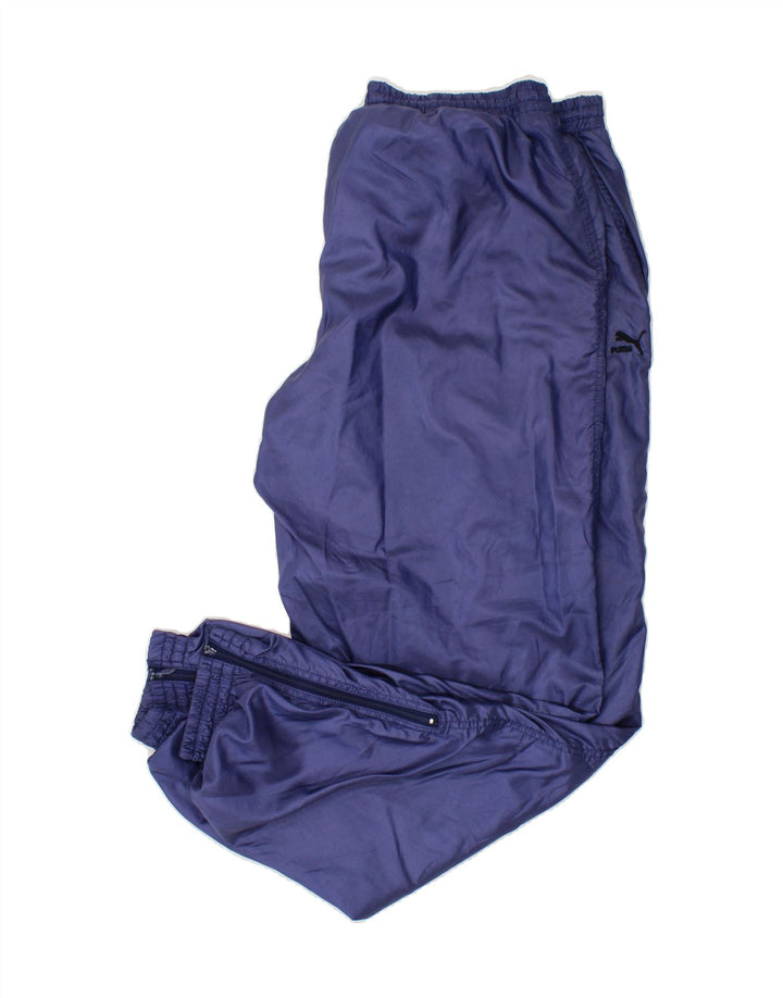 PUMA Mens Tracksuit Trousers Joggers Size 40 Medium Blue Polyamide Vintage Puma and Second-Hand Puma from Messina Hembry 