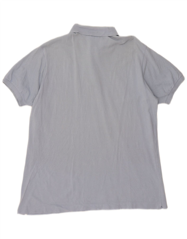 LACOSTE Mens Polo Shirt Size 7 2XL Blue Cotton