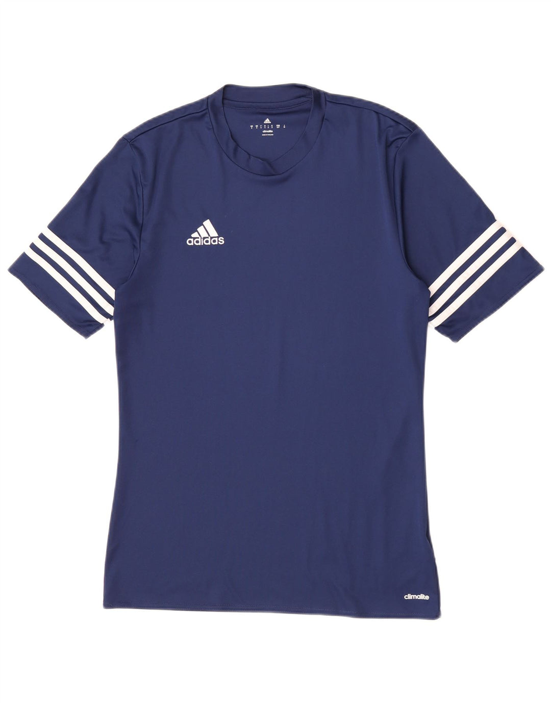 Adidas Mens Climalite T-Shirt Top Small Navy Blue Polyester