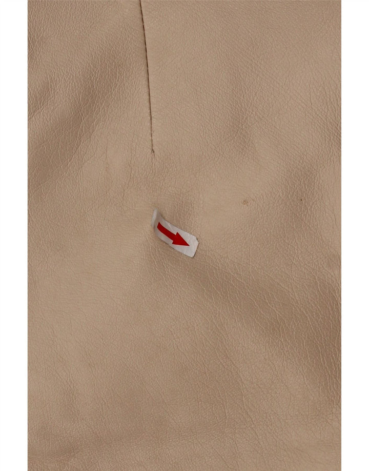 Vintage Damen Lederrock W30 Mittelbeige
