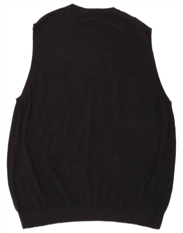 Marks & Spencer Mens Vest Tank Top 4XL Black Cotton
