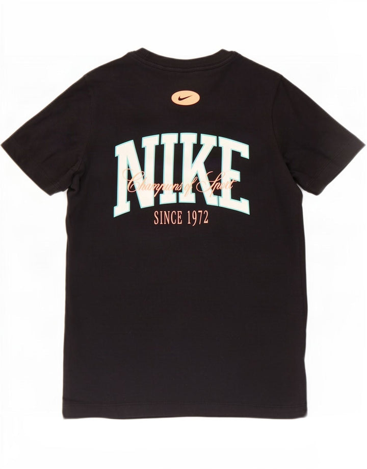 Nike Womens Graphic T-Shirt Top UK 14 Large Black