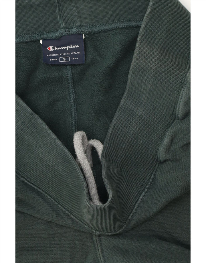 CHAMPION Mens Graphic Tracksuit Trousers Joggers Small  Green