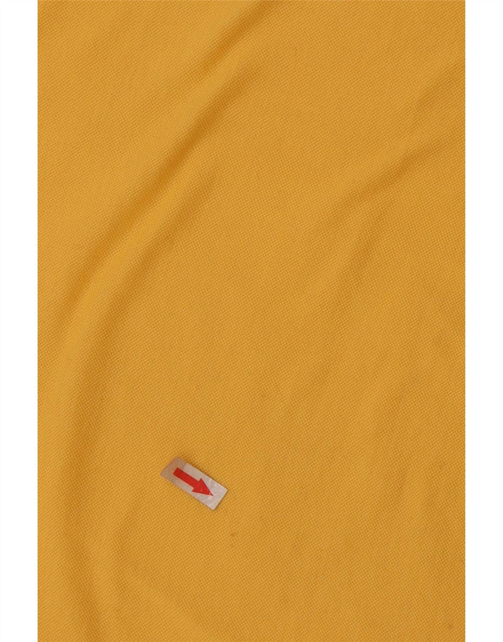 Tricou polo Sergio Tacchini pentru bărbați din bumbac galben mediu
