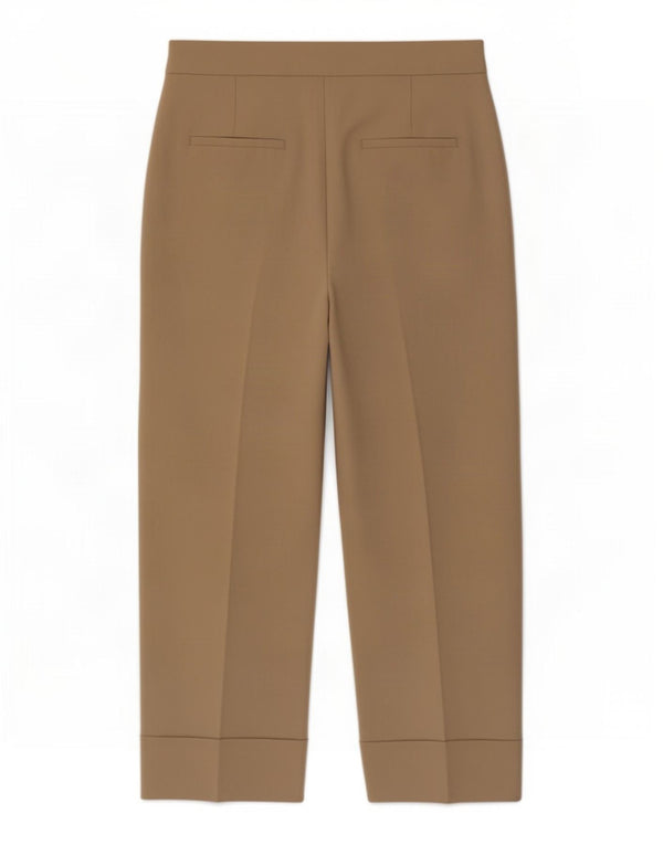 Zara Womens Straight Suit Trousers Medium W28 L27 Beige Polyester