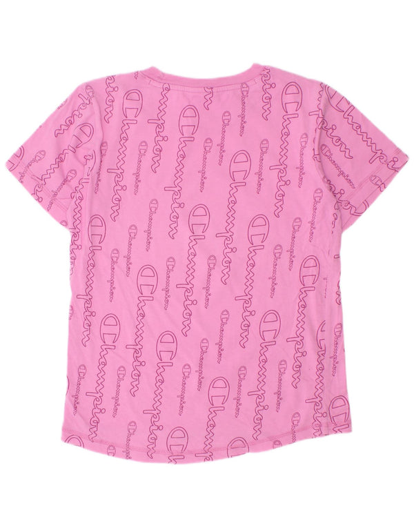 Champion Girls Grafisk T-Shirt Top 11-12 År Large Pink