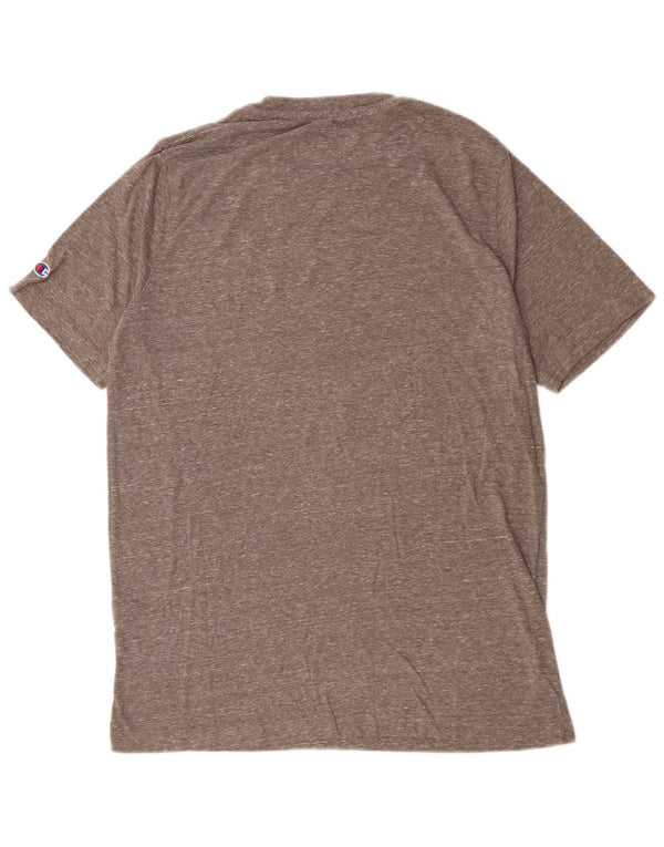 Champion Mens NM State Aggies Graphic T-shirt Top Large Grey Flecked