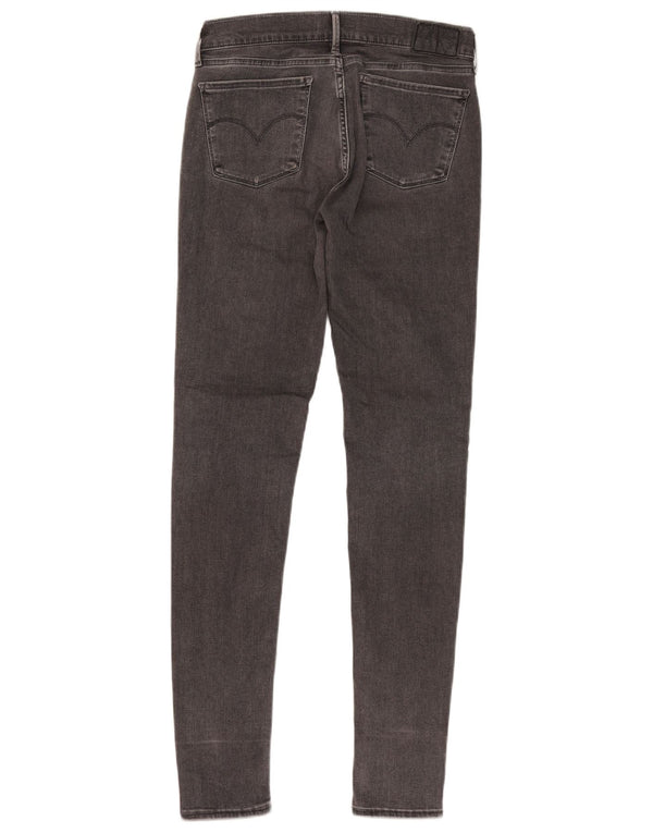 Levi's Womens 710 Super Skinny Jeans W27 L32 Grey Cotton