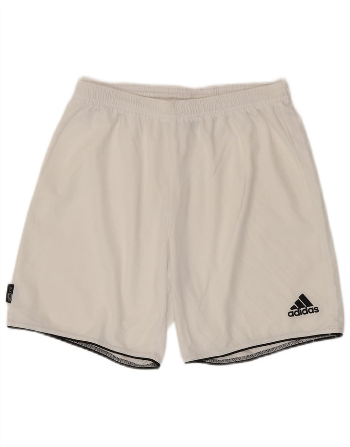 ADIDAS Mens Climalite Sport Shorts Medium  White Polyester