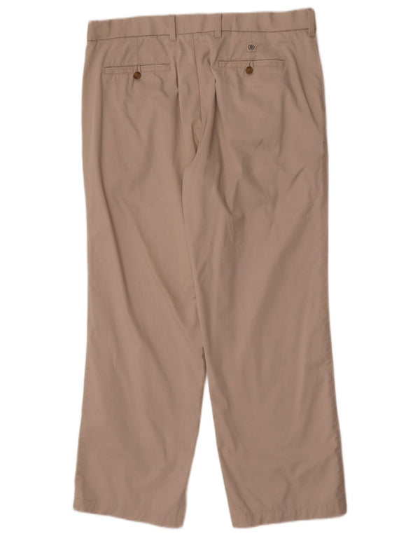 Marks & Spencer Herre Lige Chinobukser W36 L29 Beige Bomuld