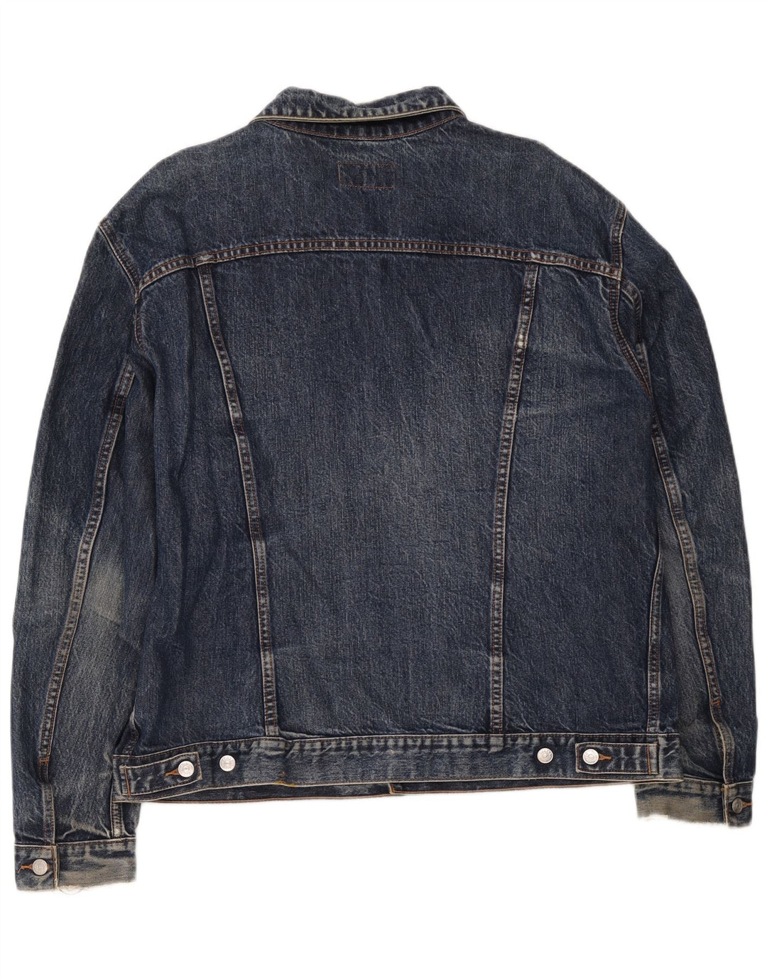 Carrera Mens Denim Jacket UK 44 2XL Blue Cotton