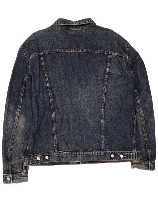 Jaqueta jeans masculina Carrera UK 44 2XL algodão azul