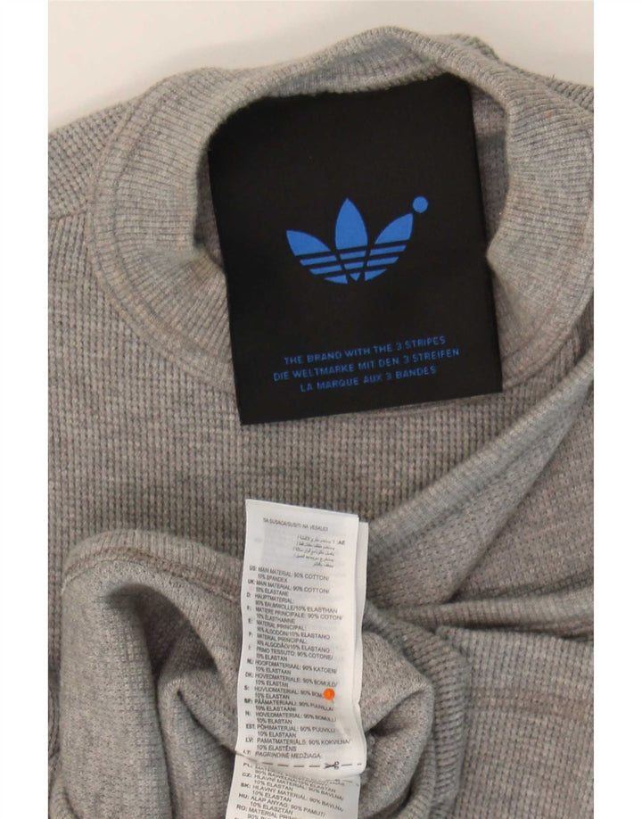 Adidas Body à une épaule pour femme UK 10 Petit coton gris