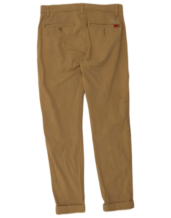 Levi's Mens Tapered Chino Trousers W32 L32 Beige Cotton