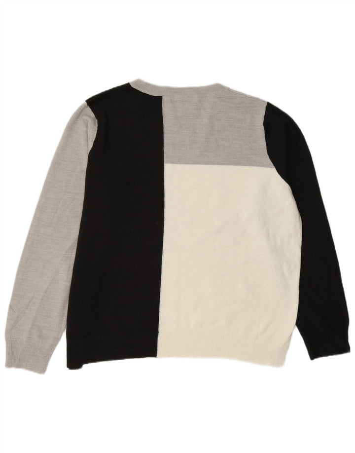 Marks & Spencer Womens Crew Neck Jumper Sweater UK 14 Large Multicoloured