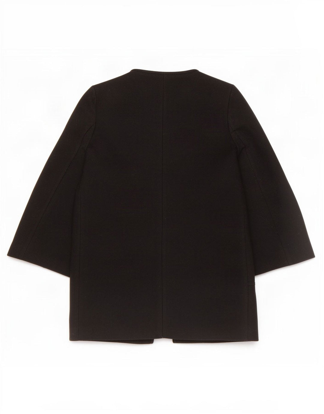 Zara Mujer Abrigo UK 10 Small Lana Negra