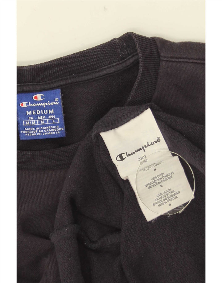 Champion Mens Sweatshirt Jumper Medium Navy Blue Cotton