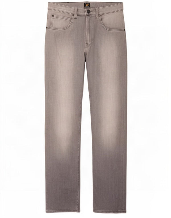 Lee Womens Brooklyn Straight Jeans W32 L32 Γκρι βαμβακερό