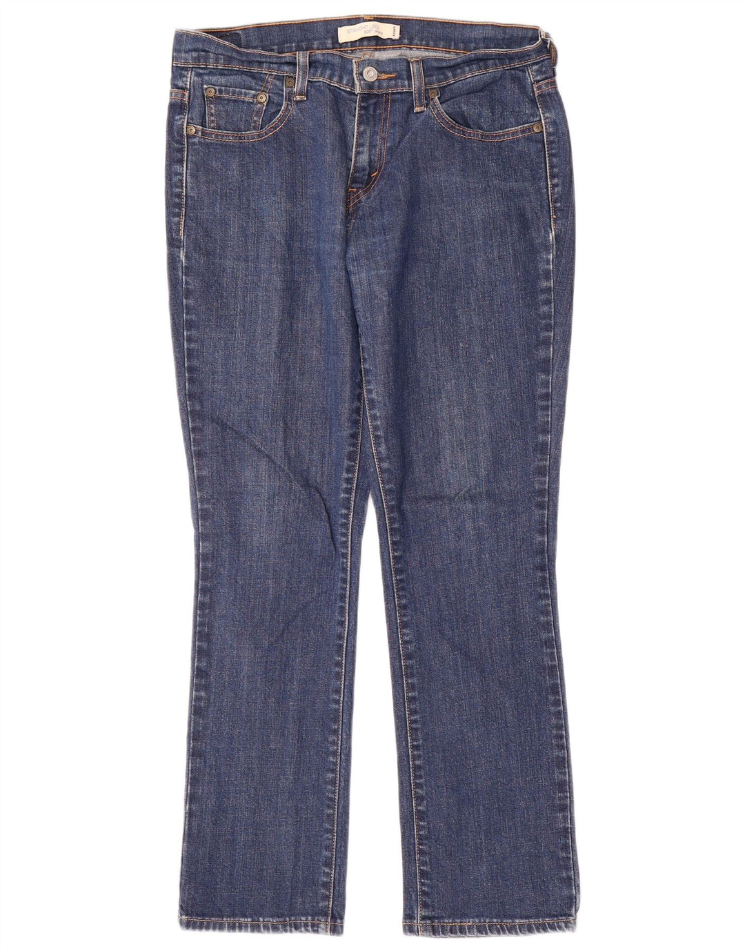 Levi's Womens 505 Straight Jeans US 6 Medium W32 L29 Blue Cotton