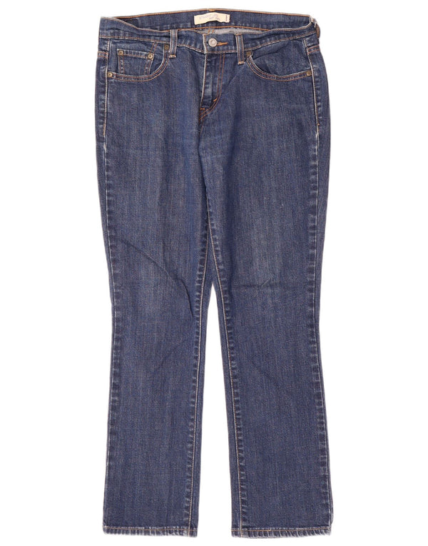 Levi's Womens 505 Straight Jeans US 6 Medium W32 L29 Blue Cotton