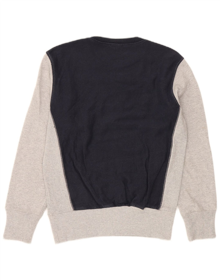Felpa Champion da uomo con trama inversa, cotone grigio medio