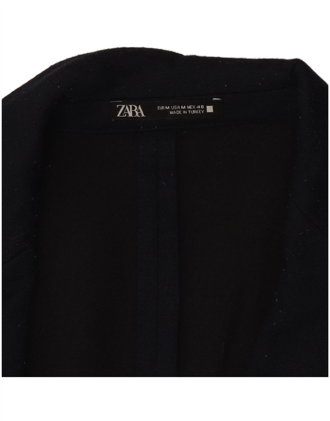 Zara Herren-Blazer mit 2 Knöpfen, UK 38, mittelmarineblau, Polyester
