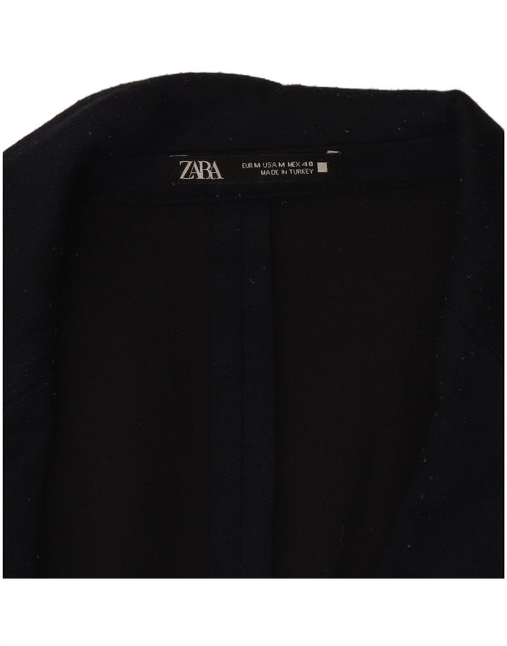 Zara Herren-Blazer mit 2 Knöpfen, UK 38, mittelmarineblau, Polyester