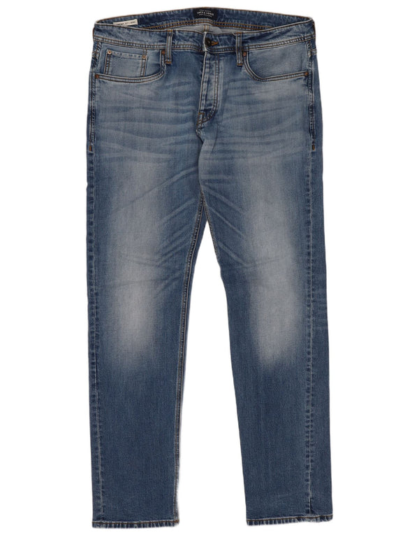 Jeans slim da uomo Mike Comfort Fit Jack & Jones W36 L34 cotone blu