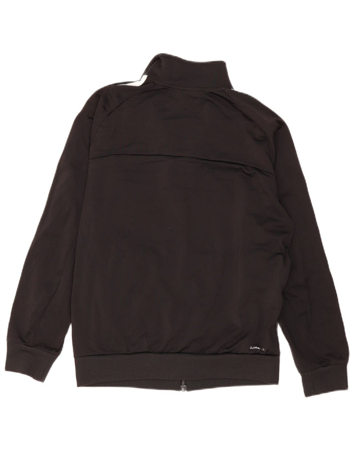 Adidas Mens Climalite Tracksuit Top Jacket UK 38/40 Medium Black Polyester