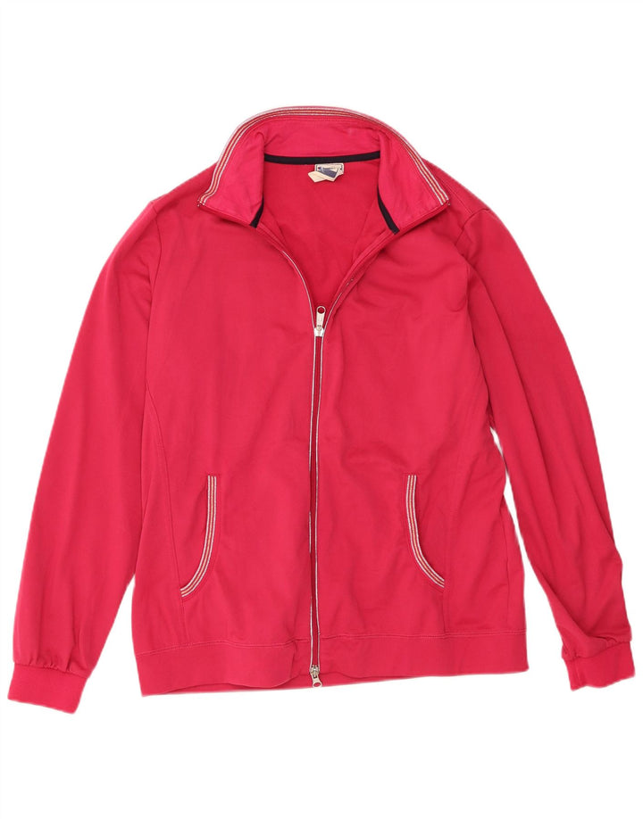Champion Womens Easy Fit træningsdragt Topjakke UK 14 Large Pink Polyester